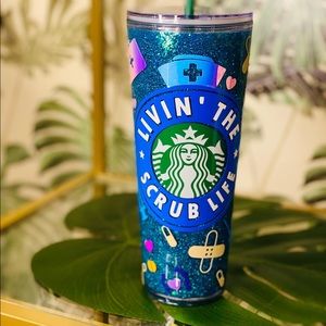 Healthcare worker Starbucks Snow globe coffee cup